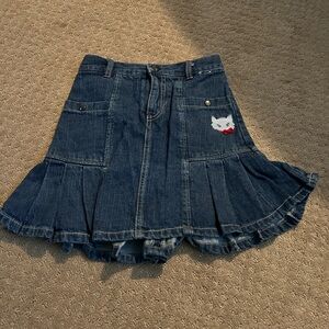 Gymboree Dark Blue A-Line Denim Skirt